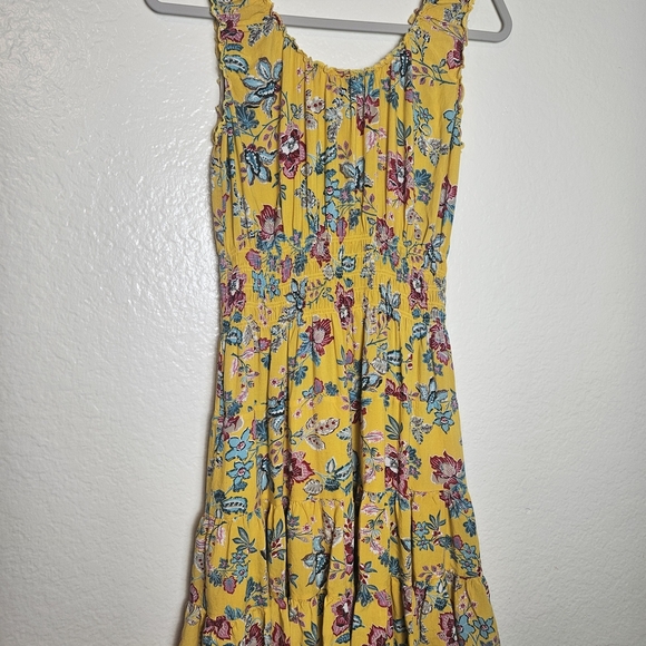 Lapis Yellow Floral Midi Dress - Picture 3 of 4